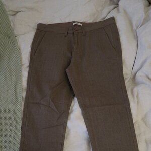 Brown Slim Fit Trousers